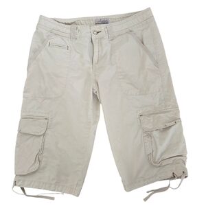 Vintage 1990s Y2K 00s Unionbay khaki beige long board shorts